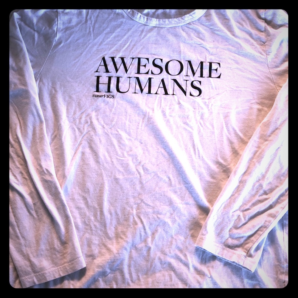 Figs L Awesome Humans long sleeve shirt